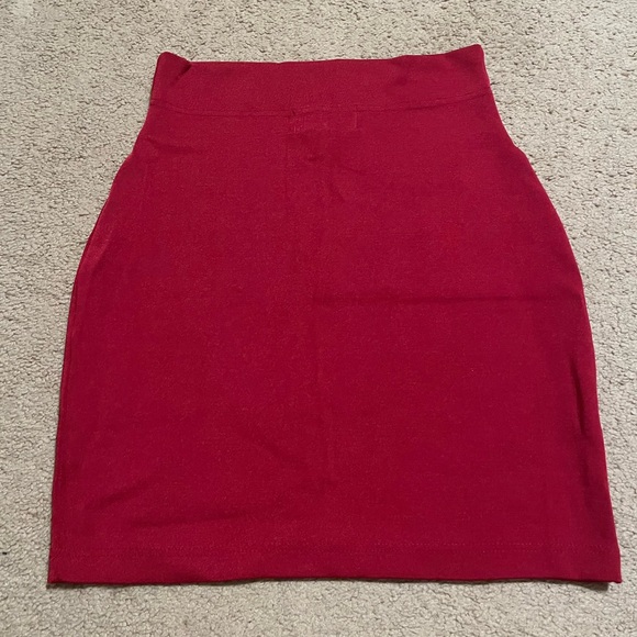 Vintage 80s/90s fuchsia hot pink stretchy mini skirt - Picture 4 of 6
